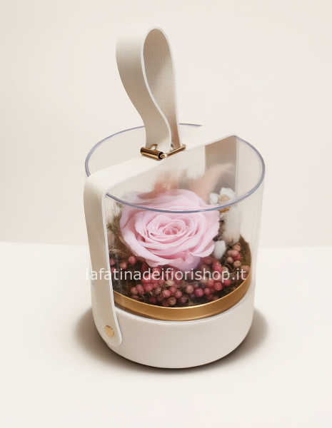 Micro flower box di fiori stabilizzati