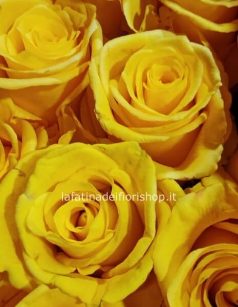 Bouquet di rose gialle