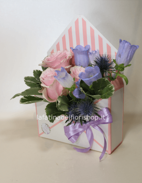 Busta fiorita colori pastello