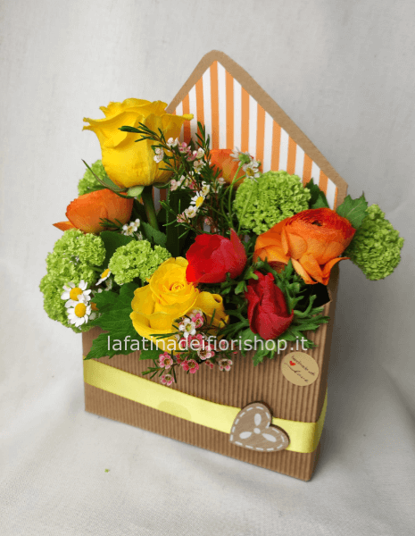 Busta fiorita colori accesi