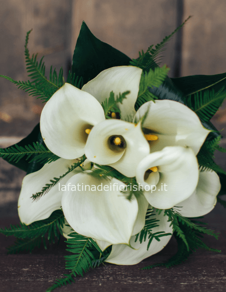 Bouquet di calle bianche