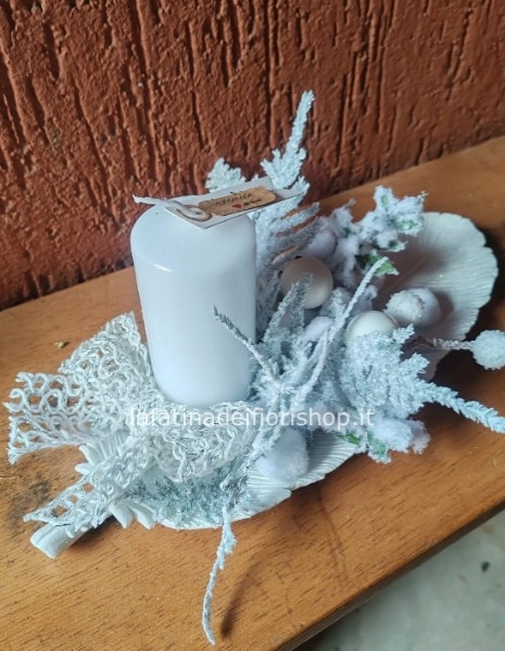 Foglia bianca e Natale